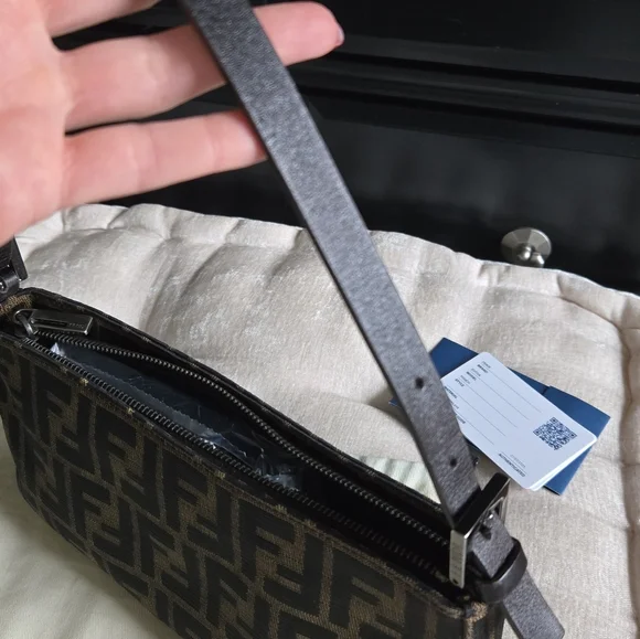 Fendi Zucca FF Pochette Shoulder Bag - Picture 3 of 16